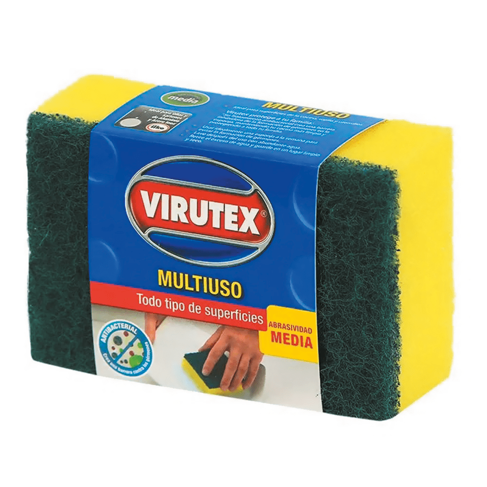 Fibra esponja virutex multiusos lisa 1un