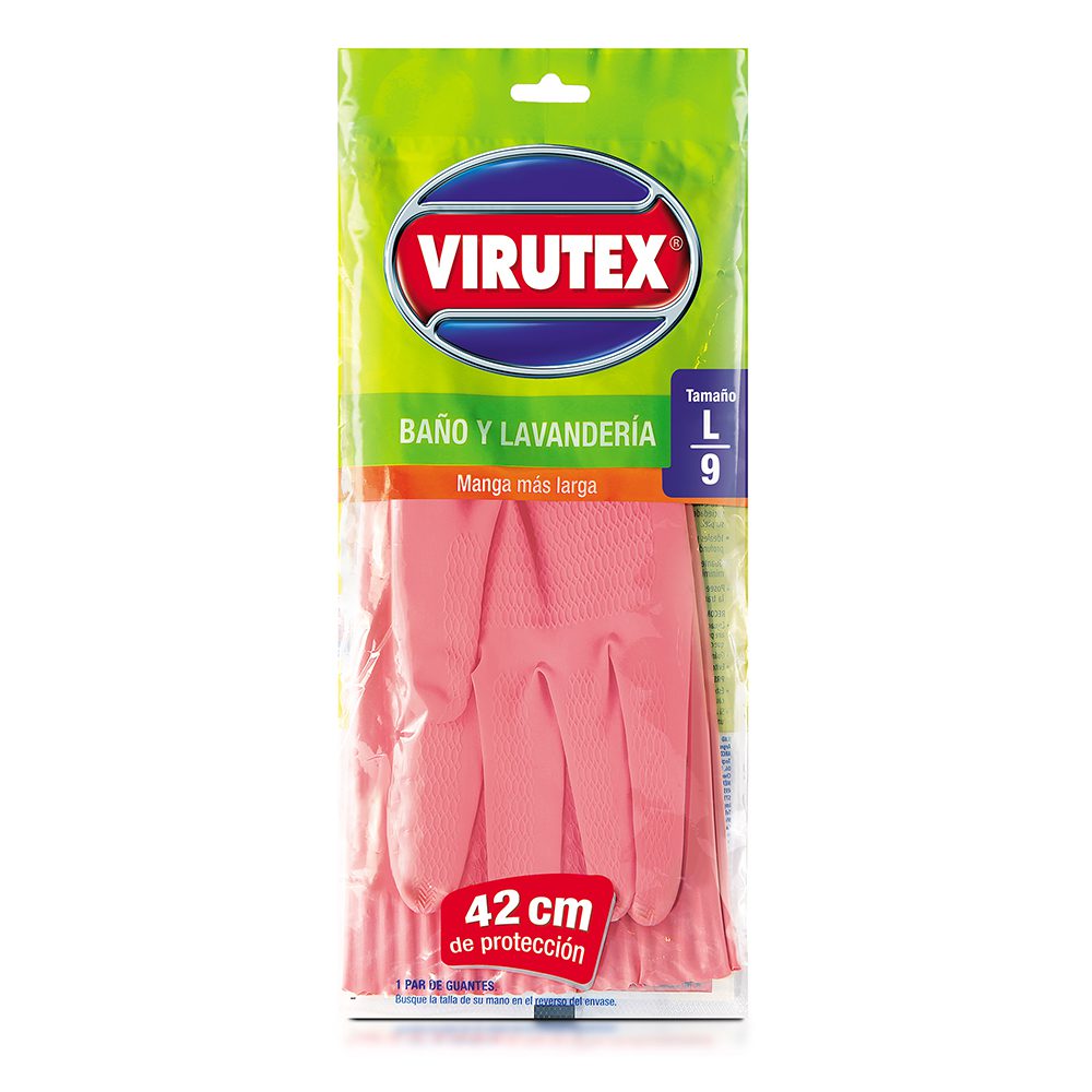 Guante virutex baño y lavanderia talla l