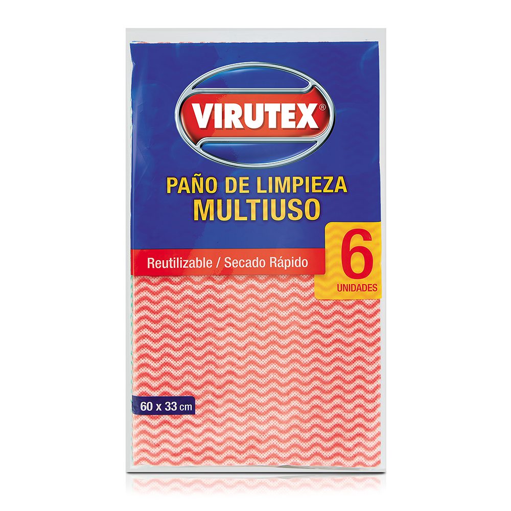 Paño limpieza virutex multiusos x6 clasica
